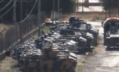 Nusaybin - Türkiye-Suriye sınırında tank hareketliliği