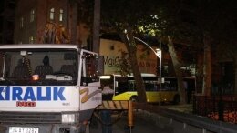 Taksim'deki çöken inşaat iskelesi kaldırıldı