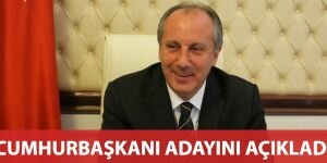 Muharrem İnce Cumhurbaşkanı adayını açıkladı