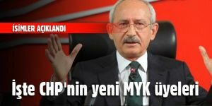 İşte CHP'nin yeni MYK üyeleri