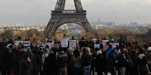 Paris'te Ferguson gösterisi