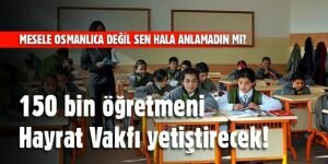 Osmanlıca dersinin hocaları Hayrat Vakfı'ndan