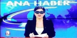 Halk TV'de 'hırsız maskeli' Ana Haber!