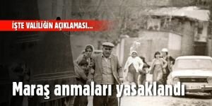 Maraş anmaları yasaklandı!