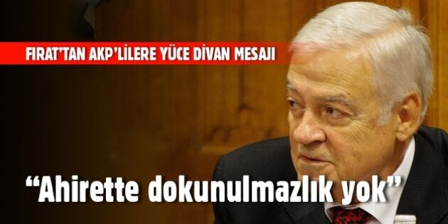 AKP kurucusundan AKP'lilere Yüce Divan mesajı: Ahirette dokunulmazlık yok!