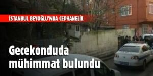 İstanbul'da silah ve mühimmat bulundu