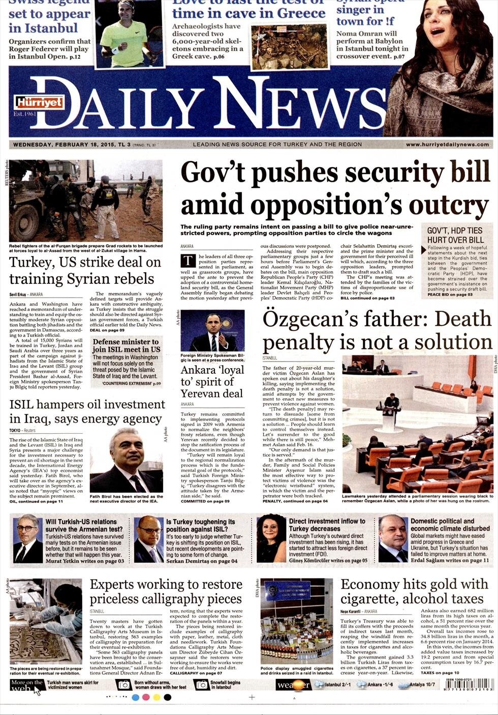 Hürriyet DN - 18 Şubat 2015