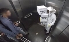 Asansörde acımasız arı şakası