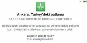 Facebook Ankara'daki kullanıcılarına sordu: Güvende misin?