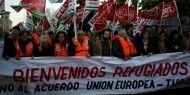 İspanya'da 'AB-Türkiye anlaşmasına hayır' protestoları